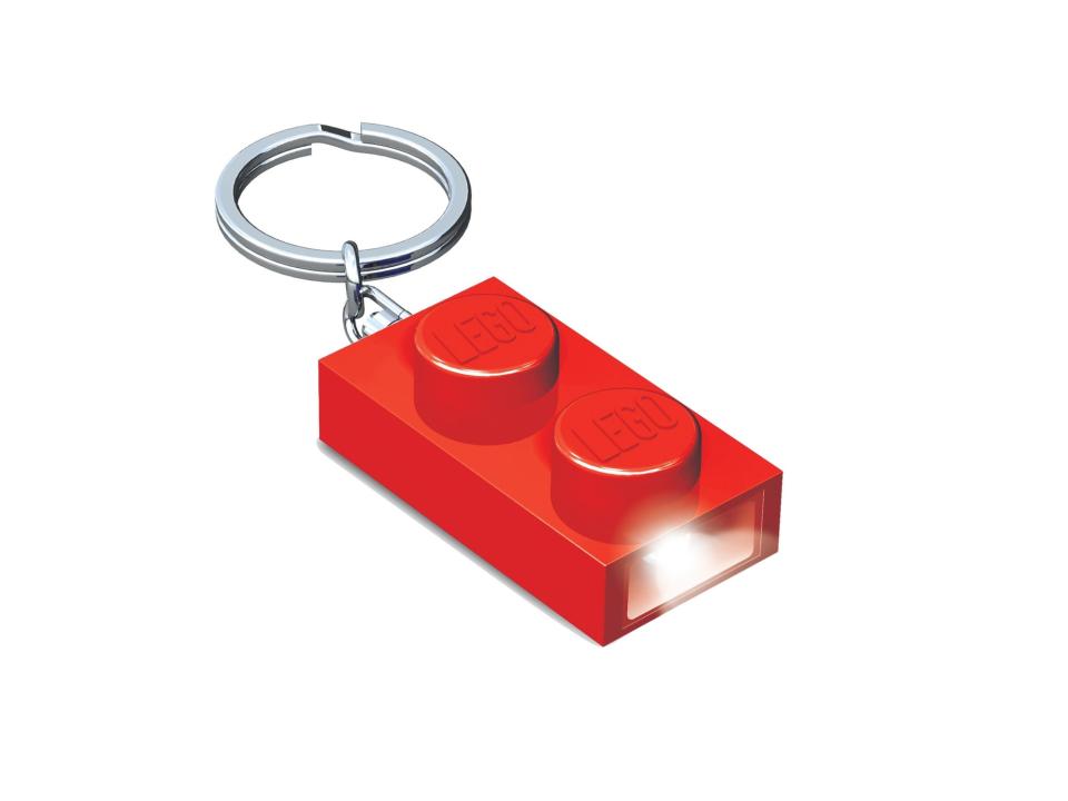 LEGO 5004264 1x2 LEGO® Stein-Schlüsselanhänger mit Licht (Rot)