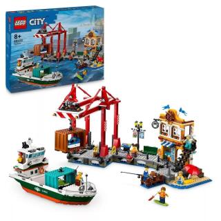 LEGO Hafen mit Frachtschiff