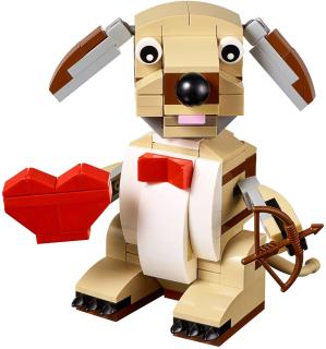 LEGO Valentinstag-Hund