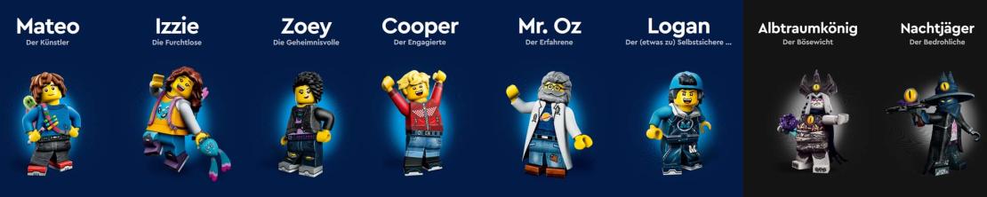 LEGO Dreamzzz Charaktere