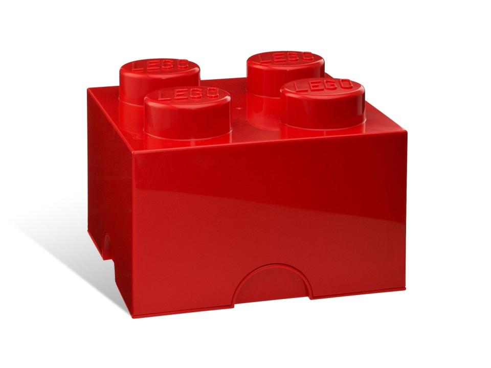 LEGO 5006968 Aufbewahrungsstein mit 4 Noppen in Rot