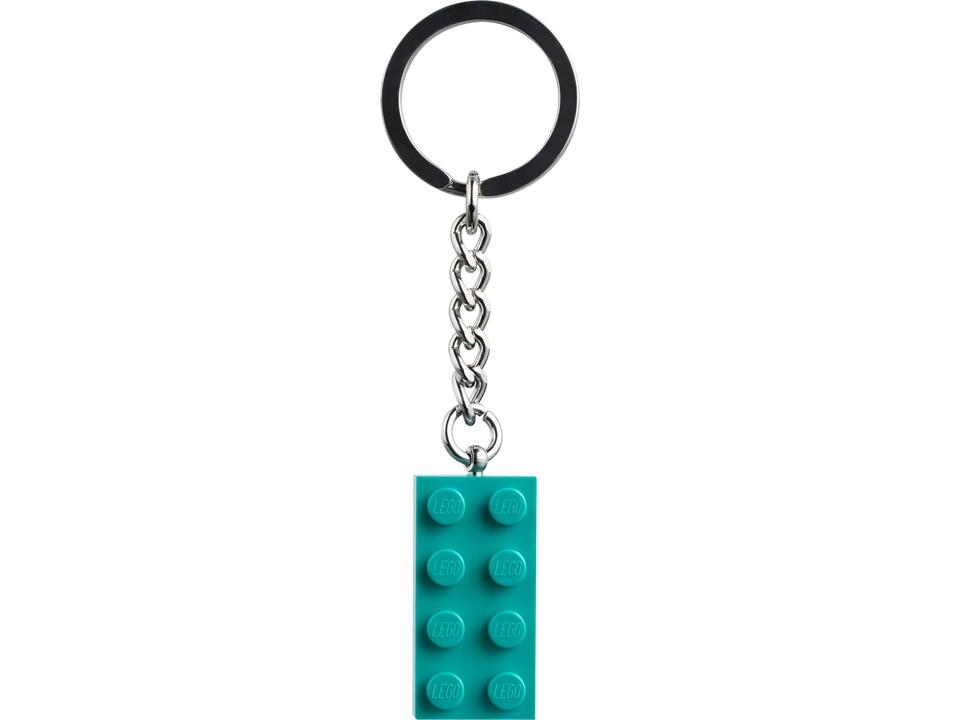 LEGO 854303 Blaugrüner 2x4 Stein Schlüsselanhänger