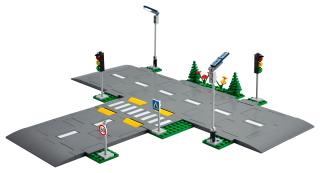 LEGO Straßenkreuzung mit Ampeln