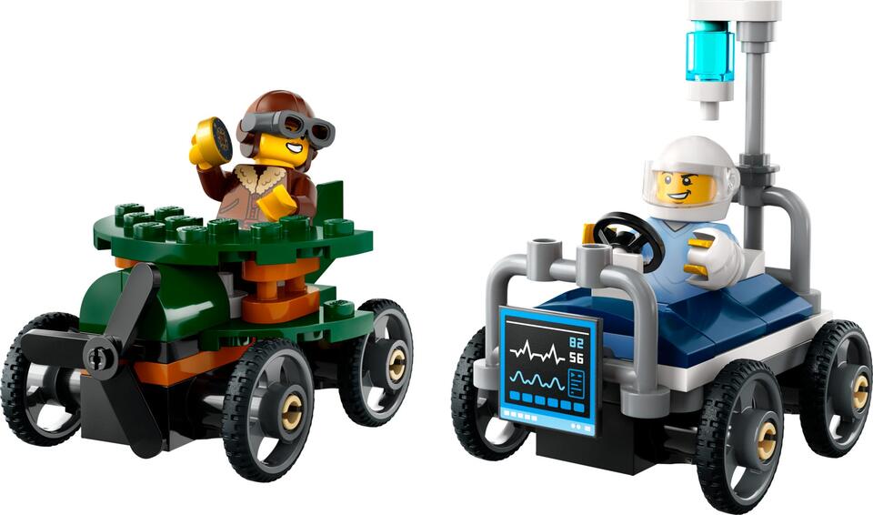 LEGO 60459 Flugzeug vs. Krankenhausbett
