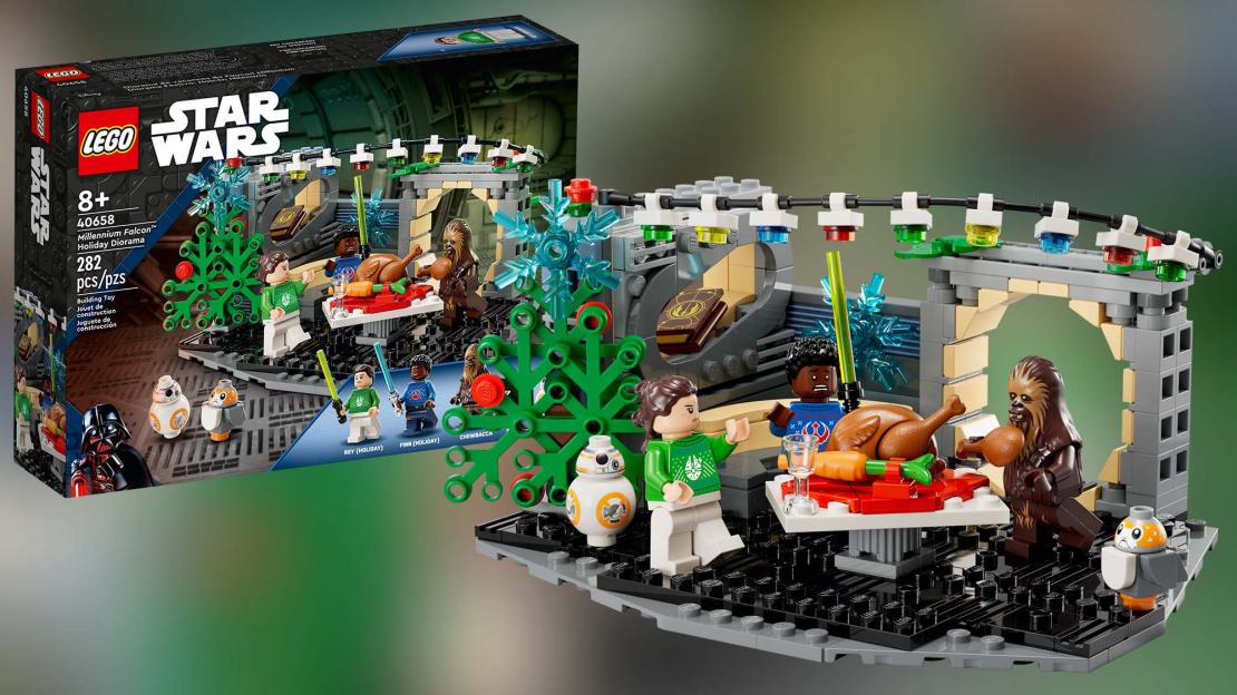 LEGO Millennium Falcon - Weihnachtsdiorama