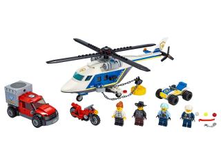 LEGO Verfolgungsjagd mit dem Polizeihubschrauber