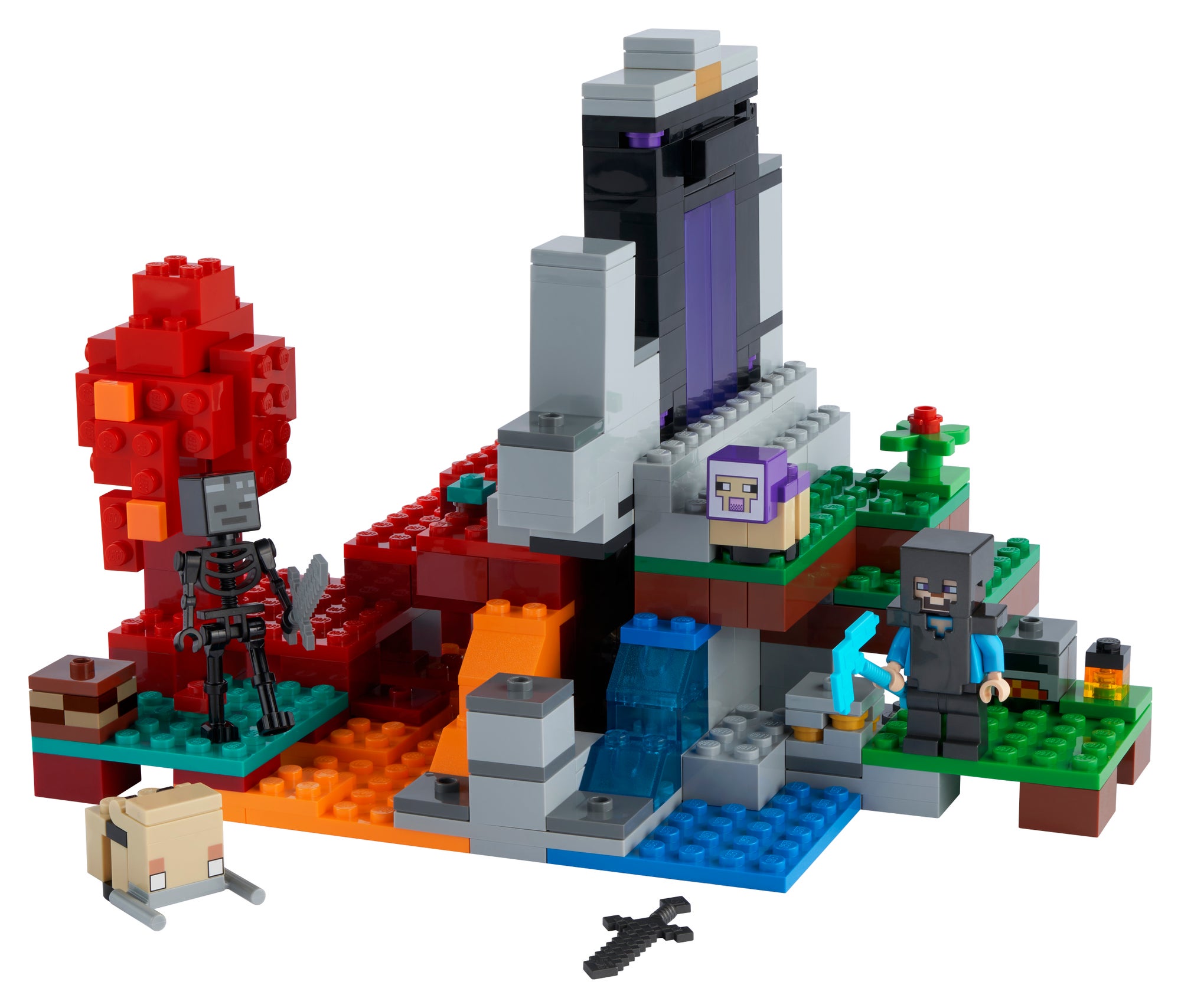LEGO Minecraft 21172 Das zerstörte Portal ab 20,98 € | Preisvergleich